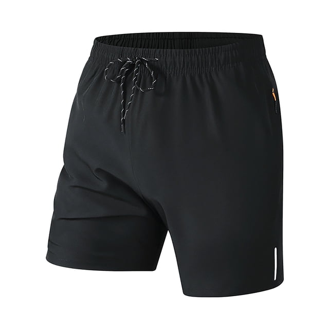 ohmzyzo Men's Athletic Running Shorts Workout Gym Short Quick Dry Lightweight Tennis Basketball with Zipper Pockets