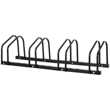 HOMCOM support de rangement pour vélo pour 4 vélos, Noir