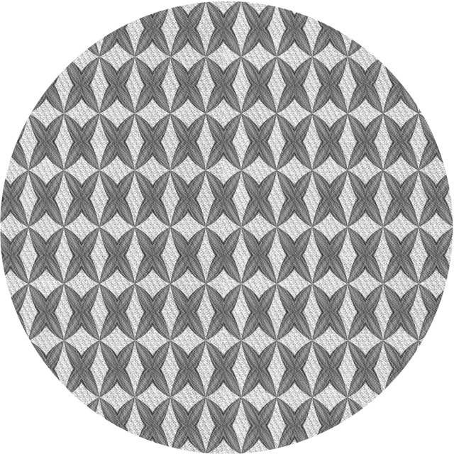 Ahgly Company Tapis Rond Lavable en Machine Intérieur Transitionnel Gris Fumé, 7 Pieds Rond