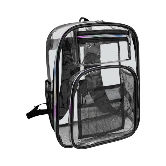 EGNMCR Transparent Backpack, Transparent Mini Backpack Beach Bag Backpack Transparent Jelly Bag Travel items