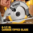 thumbnail image 4 of DEWALT 6-1/2-Inch 20V MAX Circular Saw, Tool Only (DCS391B) , Yellow, 4 of 10