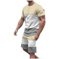 thumbnail image 2 of Weiqiqre Men's 2 Piece Outfits Short Sets Short Sleeve T Shirt and Track Shorts Set, 2 of 7