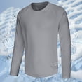 thumbnail image 2 of aohooy Maillot Dermoprotecteur pour Homme à Manches Longues, Chandail de Bain Respirant, Protection Solaire UV, Chandails Athlétiques pour la Randonnée, la Course et l'Entraînement, Gris, TTTG, 2 of 4