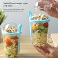 thumbnail image 4 of Overnight Oats Containers With Lids Spoons Overnight Oats Jars Breakfast On The Go Cups Take And Go Yogurt Cup With Topping Cereal Cup With Fork For Oatmeal, 4 of 4