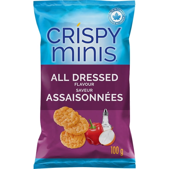 Quaker Crispy Minis Brown Rice Chips All Dressed