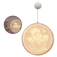 thumbnail image 3 of 3D Hanging Light LED String Lamp Lighting Decoration Christmas Light for Home Bedroom Room Merry Christmas 2, 3 of 10