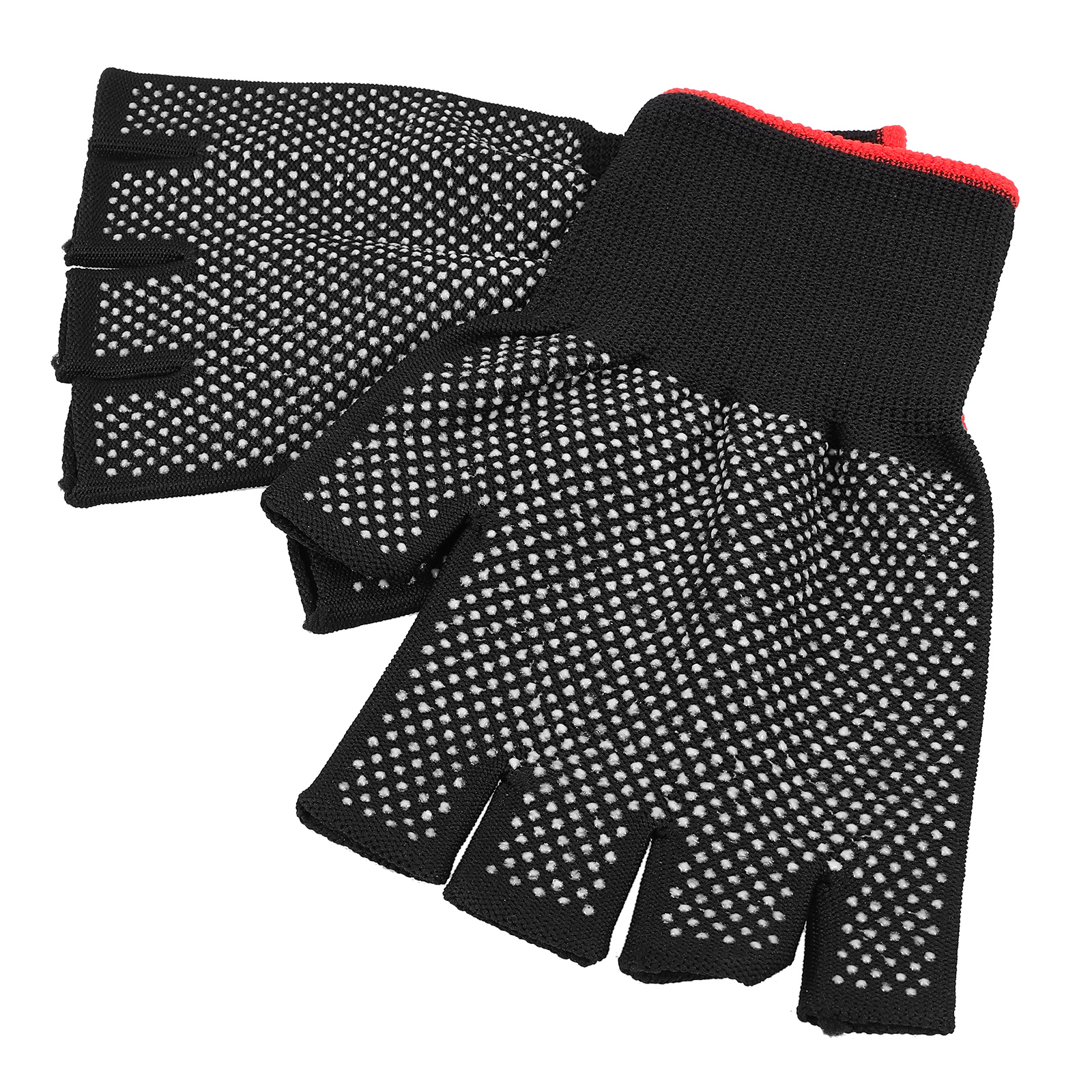 Miangastore Work Gloves Black Nylon 2Pack 6.5x4.7x0.04in