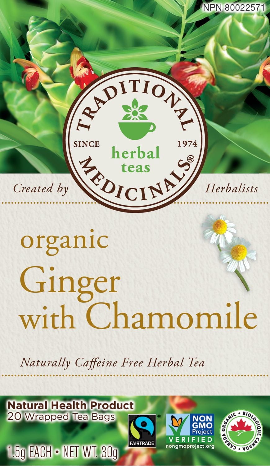 Traditional Medicinals Ginger with Chamomile