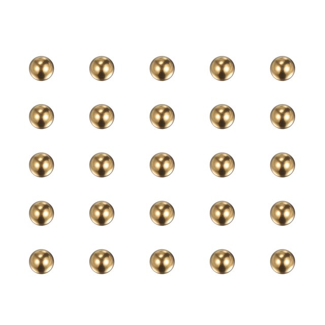 Unique Bargains Billes de Roulement en Laiton Massif de Précision 2,2 mm pour Décoration de Roulements et Valves, Lot de 80