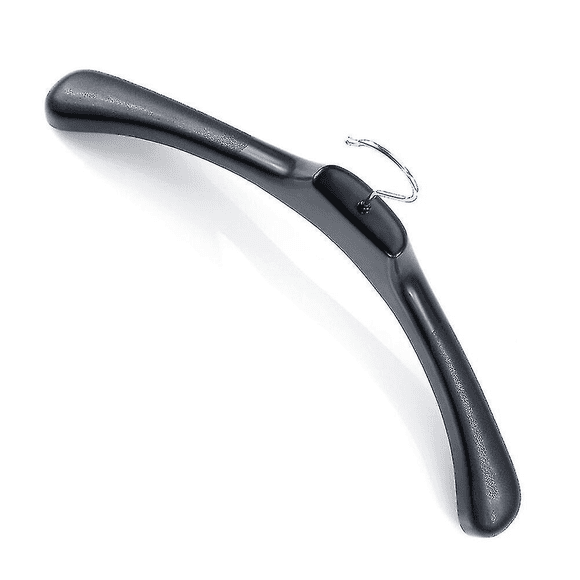 Coat Hangers Clothes 50cm Extra Wide Strong Black Plastic Adult Shirt Top Dress