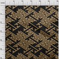thumbnail image 3 of oneOone Cotton Flex Black Fabric Geometric Craft Projects Decor Fabric Printed By The Yard 40 Inch Wide, 3 of 4
