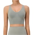 thumbnail image 1 of Bigersell Full-Coverage Bra Women Bras Full-Coverage Workout Bra Wire-Free Bra Style B11 Full-Coverage Wireless Bra Women Back-Smoothing Bra Feature Lace Bra Hook & Eye Bra Closure , Green M, 1 of 9