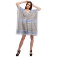 thumbnail image 2 of Moomaya Robe Courte de Caftan de Plage, Robe de Couverture Imprimée, Kaftan pour Femmes, Tenue de Plage, Couverture, 2 of 4