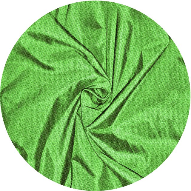 Ahgly Company Tapis de Zone Rond d'Intérieur Lavable à la Machine, Style Transitionnel, Vert Émeraude, 5 Pieds Rond