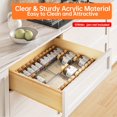 thumbnail image 3 of Spice Drawer Organizer, 4 Tier- 4 Pack Clear Acrylic Drawer Seasoning Organizer, Expandable Kitchen Spice Rack Organizers and Storage for Drawer (Jars not included), 3 of 4