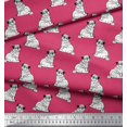 thumbnail image 2 of Soimoi Poly Georgette Fabric Pug Dog Decor Fabric Printed Yard 52 Inch Wide, 2 of 3
