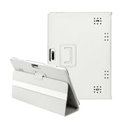 Tablet Case, EDHITNR Premium Leather 10.1 Inch Tablet Cover, Flexible Stand Function Anti-Slip Shockproof Protector for Android Tablet PC