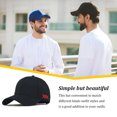 thumbnail image 1 of facefd Réglable Femmes Hommes Baseball Chapeau Randonnée Camping Adultes Coton Casquette Casual Style Coiffure Accessoires de Tête Noir XL, 1 of 9
