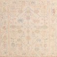 thumbnail image 1 of Ahgly Company Indoor Square Abstract Deep Peach Orange Oriental Area Rugs, 6' Square, 1 of 1