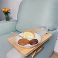 thumbnail image 5 of AMERTEER 1pc Couch Arm Table Clip On Tray Sofa Table For Couches  Couch Arm Tray Table  Portable Table  TV Table And Side Tables For Small Spaces  Stable Sofa Arm Table For Eating And Dri, 5 of 5