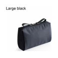 thumbnail image 1 of serony Solid Color Cosmetic Bag Makeup Case Waterproof Pouch Travel Fashion Large Capacity Handbag Multifunctional for L/Black, 1 of 9