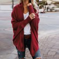 thumbnail image 1 of PVCS Cardigan Uni à Manches Longues pour Femmes, Manteau Blouse Haut Décontracté d'Automne, 1 of 4