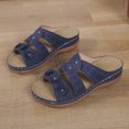 thumbnail image 1 of LSLJS Sandales à Talon Compensé à Fleurs d'Été pour Femmes, Pantoufles de Mode pour Dames, Chaussures Décontractées, Pantoufles pour Femmes, 1 of 3