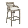 thumbnail image 1 of Plantation Bar Stool with Gray Wood Rattan Frame Fully Assembled, 1 of 5