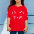 thumbnail image 2 of TIEVOSA Garçons Filles Automne Manches Longues T-Shirt à Imprimés de Chat Dessin Animé Hauts 3-12 Ans, 2 of 4