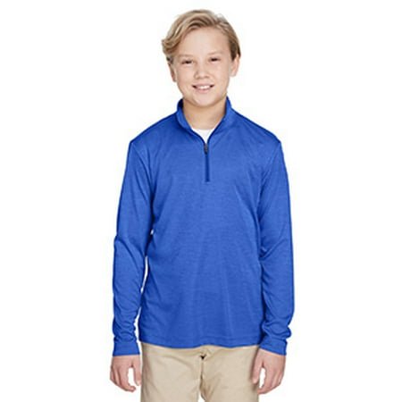 Youth Zone Sonic Heather Performance Quarter-Zip - SP ROYAL HEATHER - M
