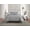 Grey, variant on Floral Ruched Comforter Set