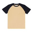 thumbnail image 1 of Ediodpoh Men’s Raglan Contrast T Shirt 230g Solid Color Retro Heavy Shoulder T Shirt Pure Cotton Matching Color Loose Short Sleeve Tops for Men Trendy Navy L, 1 of 4
