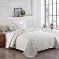 thumbnail image 1 of JML Quilt Set King 3 Piece Coverlet, Microfiber Embossed Bedspread with 2 Shams,92"x104", 1 of 5