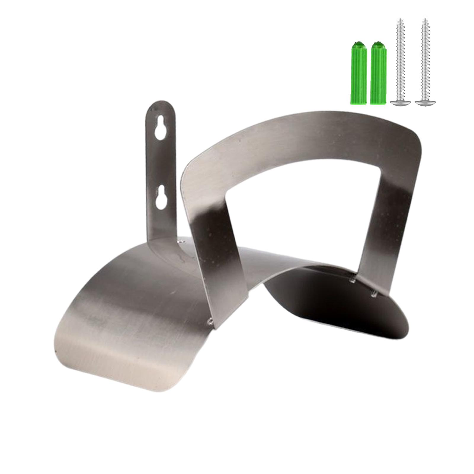 Garden Hose Hanger Simple Design Durable Easy to Install Wall Mounted Water Pipe steel surface