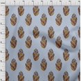 thumbnail image 3 of oneOone Polyester Lycra Feuilles & Imprimé Floral Bloc Tissu BTY 56 Pouces de Large, 3 of 4
