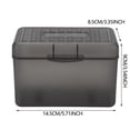 thumbnail image 3 of 1 Pc Index Card Box - Index Card Holder Notecard Box Recipe Card Box Plastic Storage Organizer for Filling Index Cards, Note cards, Flashcards, Recipes and Addresses, 3 of 8