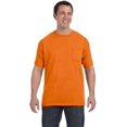 thumbnail image 2 of Hanes 5590 Tagless Pocket T-Shirt Size Extra Large, Orange, 2 of 8