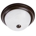 thumbnail image 1 of Yosemite Home Decor 2 Lights Flush Mount in Oil Rubbed Bronze with Marble Glass, 1 of 3