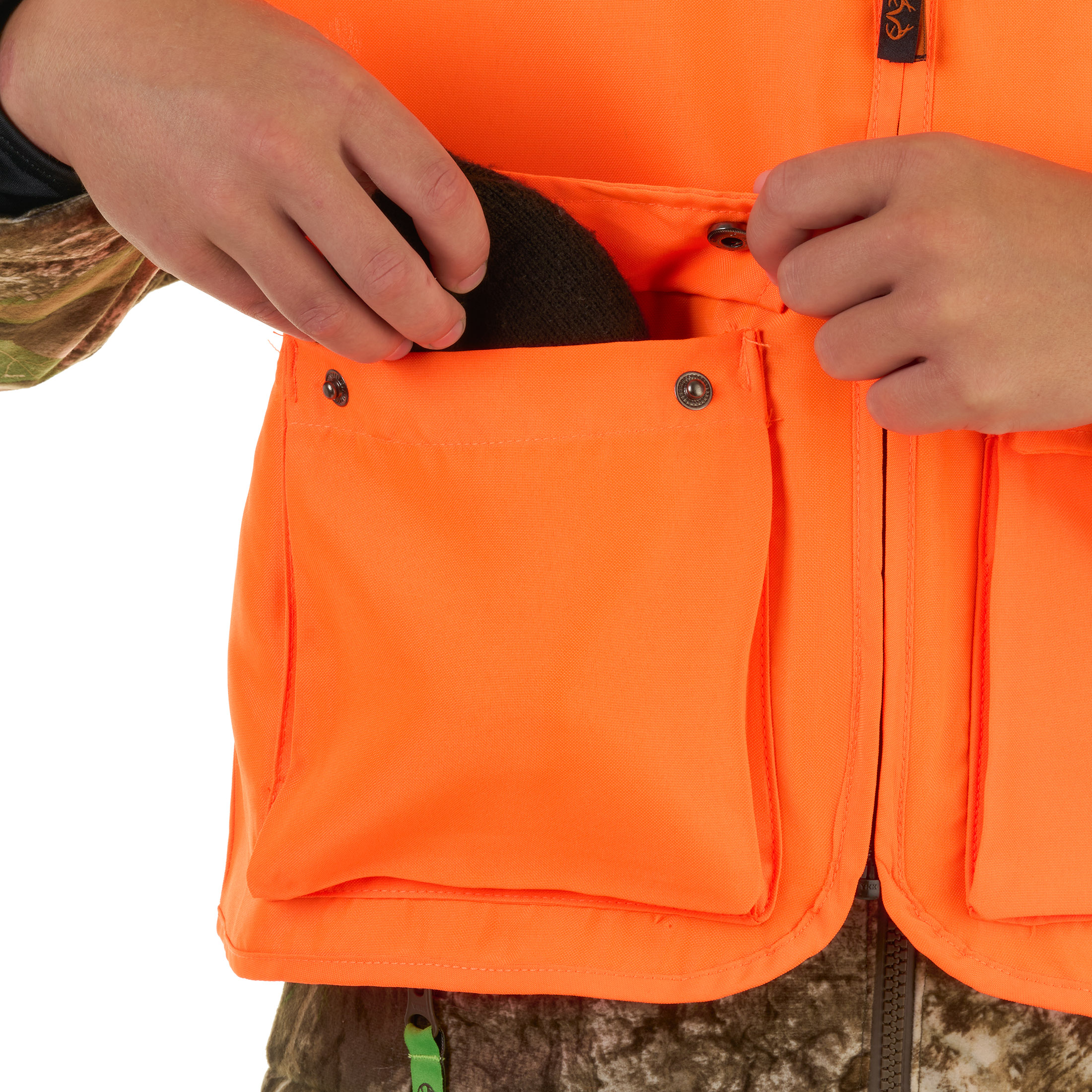 Realtree Blaze Orange Men's Hunting Cover Vest, S/M