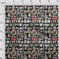 thumbnail image 3 of oneOone Tissu Popeline de Coton Noir Matériel de Robe Médical Imprimé Tissu au Mètre 42 Pouces de Large, 3 of 4