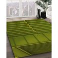 thumbnail image 3 of Ahgly Tapis Rectangulaire Lavable en Machine Intérieur Transitionnel Jaune Foncé Vert, 7 Pieds x 9 Pieds, 3 of 7