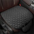 thumbnail image 2 of 1pc Car Seat Cushion Premium Silk Wadding Non-Slip Rubber Bottom With Storage Pouch Car Seat Pad Universal, 2 of 5