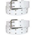 thumbnail image 1 of CTM® Kids' Leather Two Hole Jean Belt (Pack of 2), 1 of 3