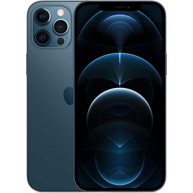 Restored Apple iPhone 12 Pro Max - Carrier Unlocked - 512GB Pacific Blue (Refurbished)