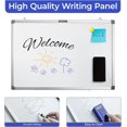 thumbnail image 4 of Dry Erase Board Magnetic White Board for Wall, 18” x 12” Small Whiteboard with 2 Markers & 2 Magnets & 1 Eraser, Portable Whiteboard for Planning, Drawing, to Do List, Office School Use, 4 of 6