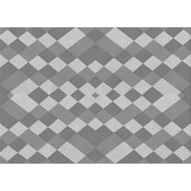 Ahgly Company Machine Washable Indoor Rectangle Transitional Silver Gray Area Rugs, 6' x 9'