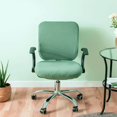 thumbnail image 4 of Elastic Office Chair Seat Covers Stretchable Chair Stretch universal Slipcover Army Green, 4 of 9