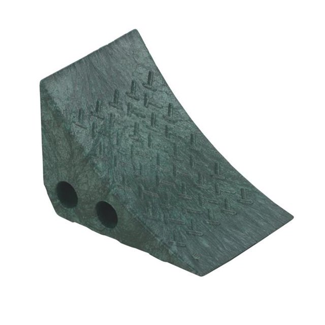Vestil Manufacturing PWC-G Recycled Plastic Wheel Chock, Green