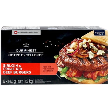 Notre Excellence Burgers de Surlonge et de Côte de Boeuf congeles 1.13 kg