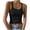 Black, variant on Lenpel Women's Tank Tops Spaghetti Strap Ribbed Knit Scoop Neck Slim Plus Size Sleeveless Crop Tops Going out Camisole Shirts